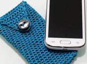 Custodia smartphone all'uncinetto
