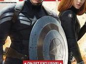 Scarlett Johansson Chris Evans Captain America sulla copertina Total Film Magazine
