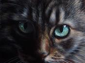 Gatti dipinti Nero metà