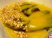 Crema sedano rapa allo zafferano alga wakame: sapori delicati solleticano piatto travolgente