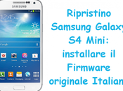 Ripristino Samsung Galaxy Mini: installare Firmware originale Italiano