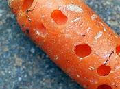 carota bucata carrot with holes