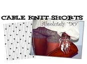 iole nss…CABLE KNIT SHORTS…