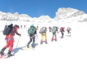 Soccorso Speleologico Piemontese addestramento alta quota sulla neve