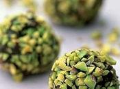 Tartufi pistacchi cioccolato fondente.