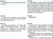 agenda politica Riforma titolo della Costituzione. TAVOLA COMPARATIVA Costituzione/Legge costituzionale 3/2001