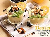 Dessert mascarpone limone basilico