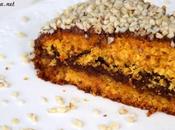 Torta alle carote ripiena alla Nutella granella mandorle