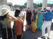 guide turistiche riuniscono protesta Pompei