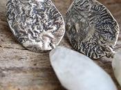 Orecchini argento reticolato
