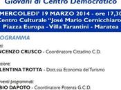 Incontro Centro Democratico Maratea Turismo Lavoro