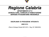 Regione Calabria: vigore nuovi disciplinari produzione integrata.