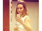 Micol Olivieri, selfie pancino: foto terzo mese gravidanza