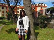 Black white brunch outfit