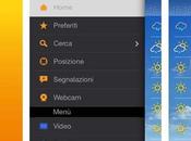 Nuova interfaccia l’app Meteo
