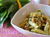 Penne crema avocado all’aglio orsino with wild garlic cream