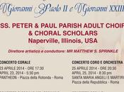 Rassegna concerti Coro Peter Paul Parish Adult Choir Choral Scholars Naperville