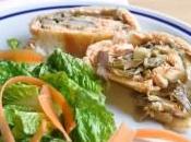 Strudel salato salmone carciofi