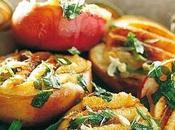 Pesche imbottite marzapane mandorle.