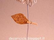 Fiore segnaposto sughero spago