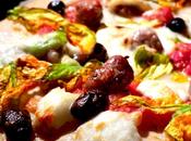 PIZZA TOMINI, FIORI ZUCCHINA, luganega OLIVE TAGGIASCHE