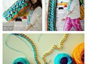 Collane bracciali uncinetto catena #handmade #rhinestone #crochet #necklace #bracelet