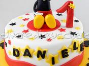 Torta decorata primo compleanno: Topolino Mickey Mouse