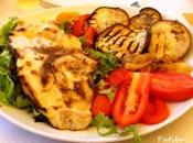 Pesce spada marinato verdure fresche grigliate