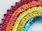 Collane maglia perline colori dell’arcobaleno