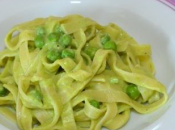 Lasagnette alla crema piselli