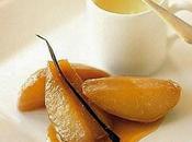 Pere cotte salsa alla vaniglia.