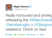 2014 Pro12 Final: Nigel Owens sarà l’arbitro Leinster-Warriors