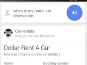 Google Now: arriva scheda noleggio auto