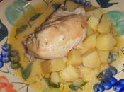 Pollo umido patate