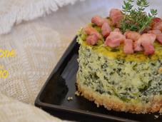 Cheese cake salata agli spinaci