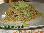 Spaghetti integrali pesto zucchine!