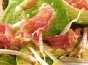 Insalata prosciutto cotto arrosto, avocado germogli soia