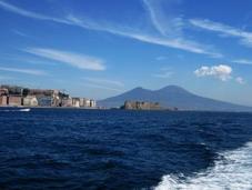 Bateau Mouche: mandolini tramonto Golfo Napoli