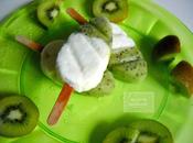 Yogurt kiwi popsicles