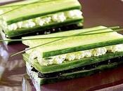Cetrioli formaggio, olive pomodori essiccati.