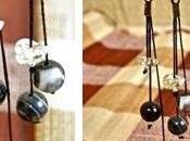 Orecchini alluminio, agata quarzo