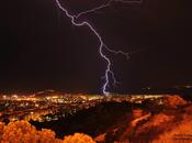 Cagliari sotto fulmini