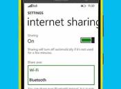 Windows Phone aggiornamento GDR1 condividere Internet Bluetooth