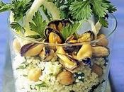 Tabulè cuscus cozze finocchio.