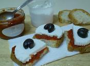 Bruschetta Salsa Peperoni Ricotta Bufala