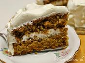 Carrot cake with cream cheese frosting torta carote anglo-americana