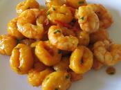Gnocchi zucca ragù gamberi piccante