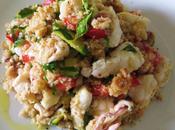 Panzanella calamari rana pescatrice