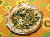 Quiche spinaci funghi