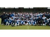 Football Americano: Blue Team Under scrimmage Seamen Milano